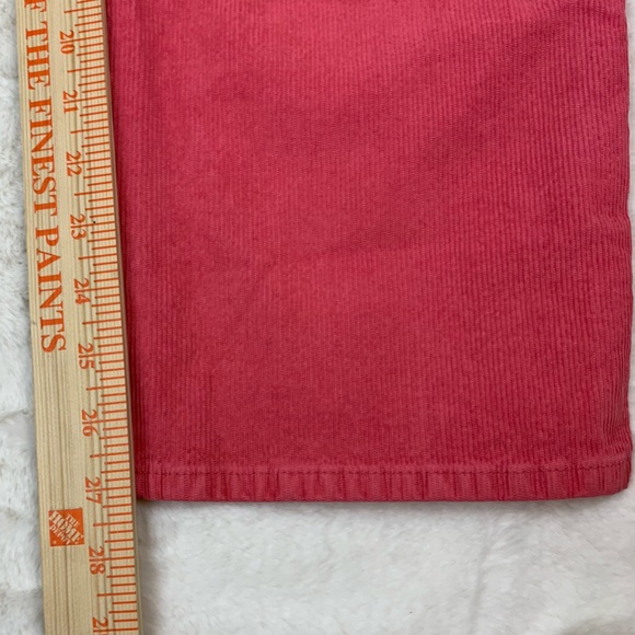 Lucky Brand Pink Mid Rise Crop Straight Corduroy Pants Size 16/33 NWT - Picture 8 of 15